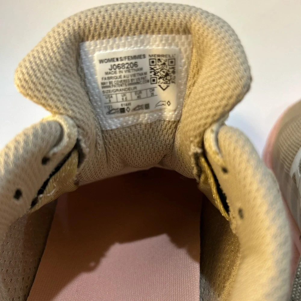 Merrell Women's Sneakers in Tan and Peach Antora 3 Trail running shoes - Picture 7 of 8